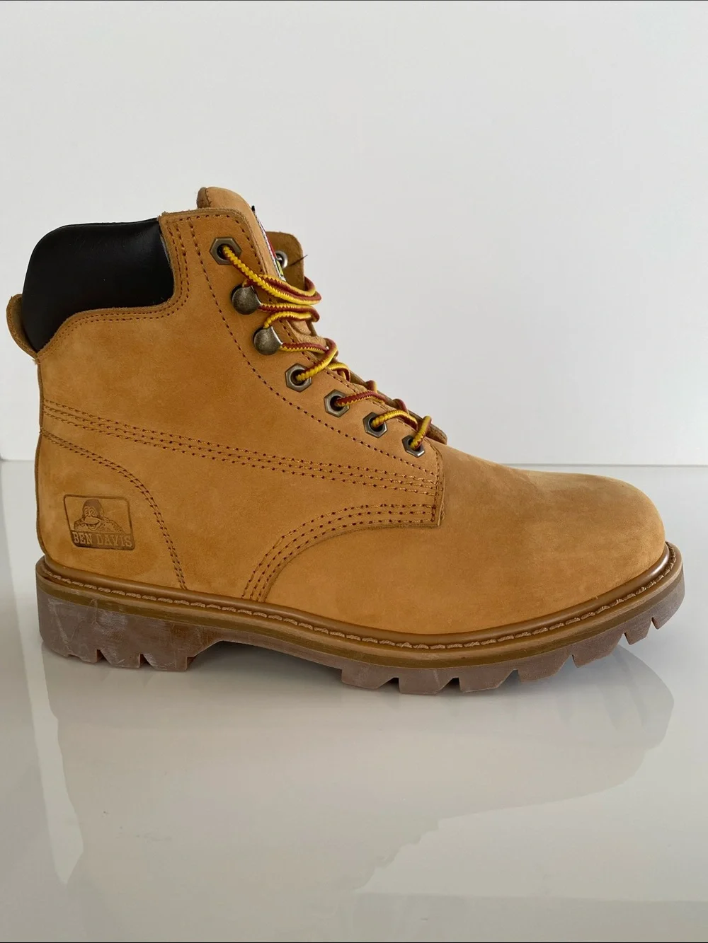 Vintage Y2K Rare Ben Davis Work Boots Tan Suede